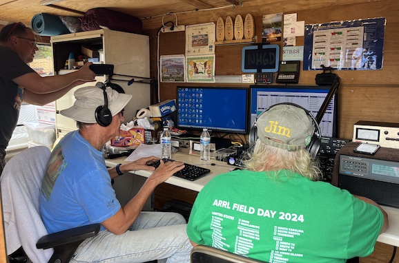 Jim's setup, 2024 Field Day